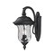 Z-Lite Armstrong Outdoor Wall Light, Black & Clear Waterglass 534M-BK - alternate 1